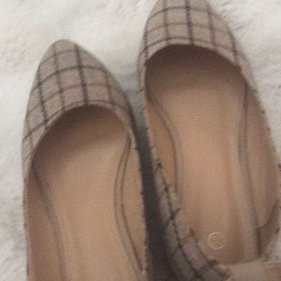 Plaid Ankle Strap Women Shoes - Picture 6 of 8